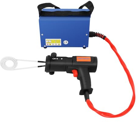 SICHENSH Riscaldatore magnetico a induzione, 1500 W, a induzione, 1000 ℃, senza flameless induzione, set di riscaldamento manuale con 4 spirali di riscaldamento, viti per induzione