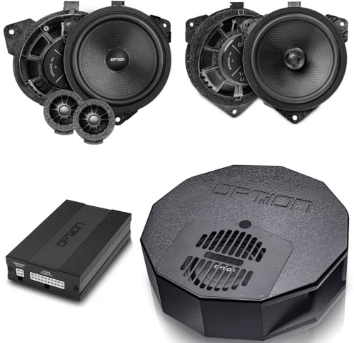 Option DSP-Soundsystem V2 kompatibel mit Toyota Corolla (Typ E21, Baujahr 2019-2023) - 100% Plug & Play mit DSP-Verstärker, Subwoofer, Front-Lautsprecher und Heck-Lautsprecher