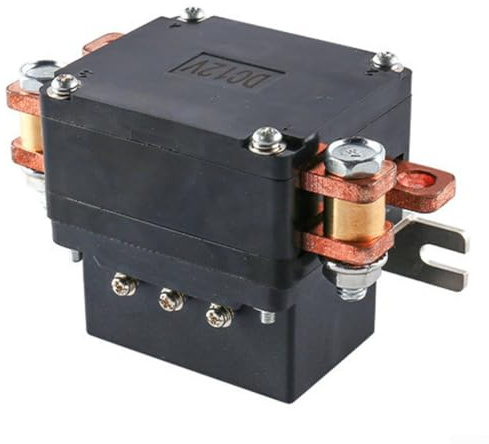Contactor de repuesto de solenoide de relé de cabrestante de 600 A 12 V para ATV UTV Truck 4x4, adecuado para cabrestantes de 15000 libras con construcción con recubrimiento en polvo negro