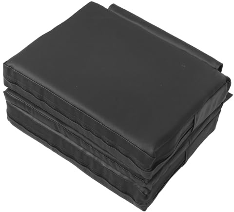 TOYANDONA Coussin Rehausseur Garçon et Filles 3 Couches Noir, Siège de Coiffure Réglable, Tapis Portable pour Salon, Coussin de Siège Lavable, Adapté Coiffure et Manucure, Confort