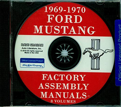 1969 1970 FORD MUSTANG FACTORY ASSEMBLY INSTRUCTION MANUALS CD Includes Interior, Electrical, Chassis, Body, Weld And Sealant Sections
