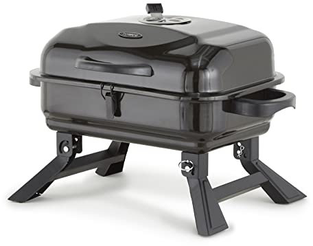 Tower T978539 Compact Charcoal Grill with Collapsible Legs & Portable Design, Black