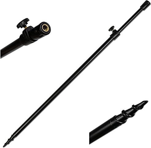 Bankstick Rutenhalter Drill Alu 50-90cm schwarz Rodpod Erdspeer Rutenauflage