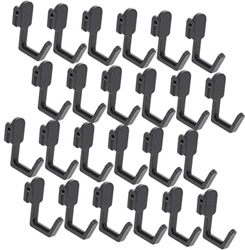 CLISPEED 24 Pezzi Gancio Per Pioli Ganci Per Pannelli Forati Per Appenderli Gancio Per Appendere Il Pannello Ganci a Piolo Ganci Per Pannelli Forati Per Garage Staffa Pesante Plastica