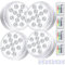 ALED LIGHT Waterproof Underwater Light, 4 Pack Submersible LED Lights with Remote Control RGB Multicolor LED Pond Lighting Set for Vase Base, Bath Tub, Decoration