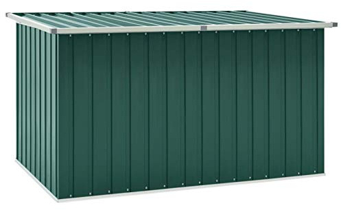 Gecheer Baule da Giardino Verde 171x99x93 cm, Cassapanca, Contenitore per Esterno, Grande Box, Cassapanca Esterna, Multibox
