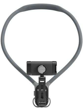 TELESIN Neck Phone Holder POV/Vlog Neck Mount for Phones with Phone Clip, Hands Free Phone Neck Holder Chest Strap Neck Selfie Mount Video Recording for iPhone Samsung Google Pixel and All Phones