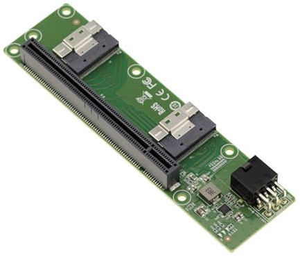 KALEA-INFORMATIQUE Carte 2 Ports SFF-8654 8i vers PCIe Gen 4.0 x8 ou x16 pour délocaliser Un Port PCI Express Grace a Deux connexions SFF8654 24G