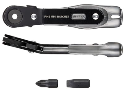 Vessel TD-23B Ultra Thin Fine Mini Ratchet Screwdriver Vent Type with 2 Bits