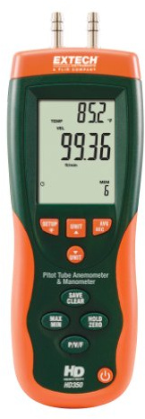 Extech EXTHD350 Hd350 Manometer Anemometer