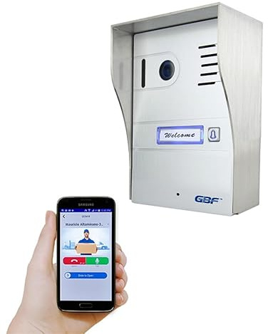 GBF Smart Video Door Phone & Doorbell Smart Intercom System (PL963M-POE)- 1080P Camera, Built in POE, Control Two Locks remotely, Timed Unlock