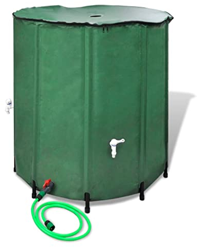 vidaXL Serbatoio Pieghevole per Acqua Piovana con Filtro Purificatore Contenitore per Esterni Campeggio Giardino Barile Pioggia in PVC Robusto 750 L