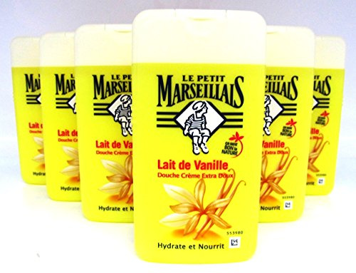 Le Petit Marseillais Duschgel mit Vanille Milch 6x250 ml aus Frankreich