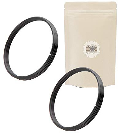 2x M39 M42 - Anello adattatore per obiettivo M39 verso corpo macchina M42-100% in metallo - Adaptout marca francese