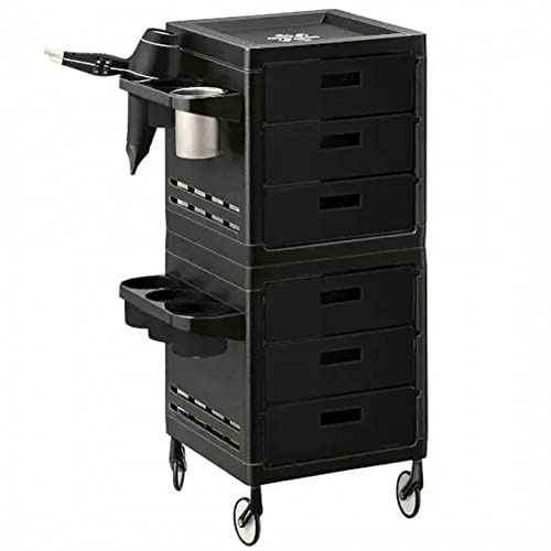 Carrello per Parrucchieri 6 Cassetti e Accessori My Ceriotti (7243C Nero)
