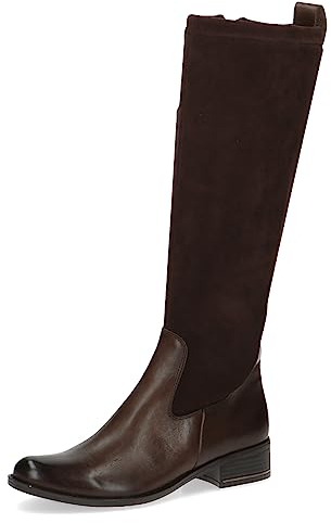 CAPRICE 9-25514-41, Stivali piatti Donna, Marrone (Dk Brown Comb), 38 EU