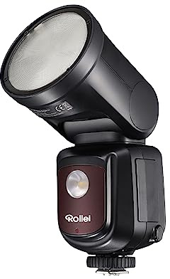 ROLLEI HS Freeze Portable PRO - Aufsteckblitz I Blitzgerät I Kamera I Blitzschuh I Hot-Shoe-Anschluss I 9 Stufen