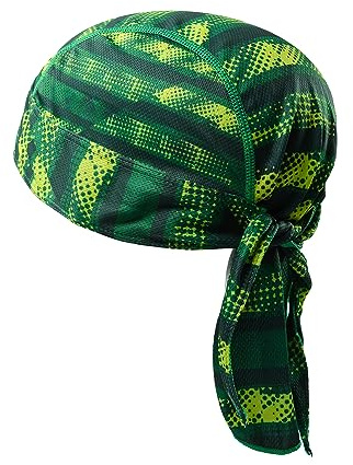 Magic Scarves Green Cycling Skull Cap Quick Dry Sports Bandana Headwear Sun Protection Running Beanie Bike Motorcycle Under Helmet Cap