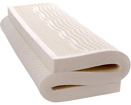 NaKeah Latex Matratze Toper - Bio -Latex -Topper aus 100% Bio -Latexschaum - langlebig, kühlend und atmungsaktiv - Bio -Latex Matratze Toper,5cm,180x220cm