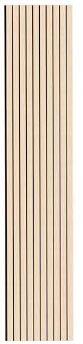 Tuda Grass Direct Luxury Acoustic Wall Series 2 Wide Slatted 3D Wood Veneer Panels - 240cm x 60cm - Washed Oak