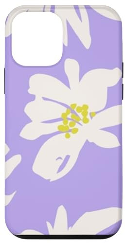 Custodia per iPhone 12 mini Arte floreale lilla pastello e margherita