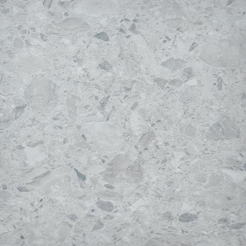 Vinyl Floor Tiles Self Adhesive - 40 Pack / 40sqf (3.72 sqm) - Peel And Stick Floor Tile 12x12 inch (30.5x30.5cm) - Grey Vinyl Flooring For Kitchen, Living Room and Bathroom - Arctic Terrazzo