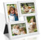 Tinkeps Cornice portafoto Collage, 4 Cornici per Foto 10 x 15 cm, Cornici multiple da parete 15x10 cm, Portafoto da parete multiplo, Bianca