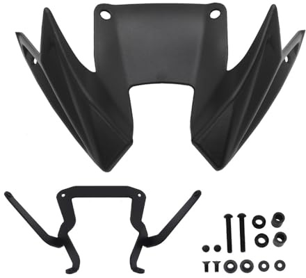 Spoiler aerodinamico per moto sportive naked Per Honda CB500 Hornet CB 500 2024-2025 Spoiler anteriori Winglet Deflettore aerodinamico per alettone (nero)