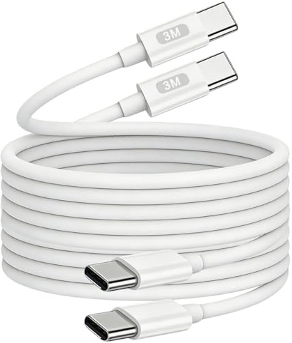 USB C to USBC Cable 3M for iPhone 17/16/15, 2Pack i Phone USBC Lead Type C Fast Charger for IPhone 17Air/16 Pro Max/15 Plus/16E,Charging Wire for Samsung Galaxy S24 S23 S22 S21 A25 A35 A53 A55