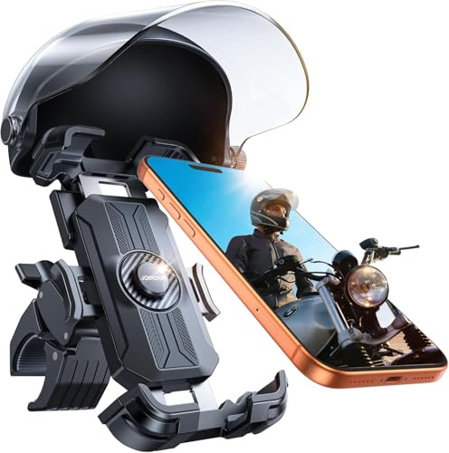 JOYROOM Handyhalterung Motorrad mit Anti-Reflex, Automatische Verriegelung, 1S Schnellmontage, Universelle Handyhalterung für Fahrrad, Motorrad, Kompatibel mit iPhone 17/16/15 & Samsung S26/S25