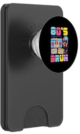 Pincel Retro Boombox de los 80, Retro, de Regreso a los 80 PopSockets PopWallet para MagSafe