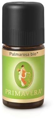 PRIMAVERA Ätherisches Öl Palmarosa bio 5 ml - Aromaöl, Duftöl, Aromatherapie - beruhigend, pflegend - vegan | Aromaöl, Duftöl, ätherisches Öl Aromatherapie, beruhigend, vegan, für Wellness, Pflege und entspannte Nutzung zu Hause