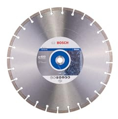 Bosch Professional 1x Diamanttrennscheibe Standard for Stone (für Stein, Granit, Beton, Ø 400 x 20/25,40 x 3,2 x 10 mm, Zubehör für Tisch- & Benzinsägen) | Für Hartstein, Weichstein, Ø 400 mm Professional Zubehör Thermo-Kettensäge, Tischkreissäge