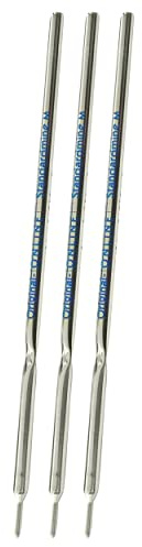 ONLINE 40000/3 3x Kugelschreiber Ersatzmine, Standardmine A2, Schreibfarbe blau, Strichstärke M (mittel), dokumentenecht, wassersfest, Kullimine