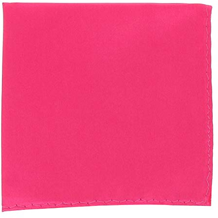 Pochette Costume Rose Fushia - Mouchoir de Poche Homme Rose Vif - Accessoire Carré Poche de Veste - Mariage, Cérémonie