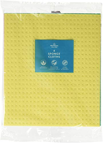 MIN: MORRISONS SPONGE CLOTHS 4PK