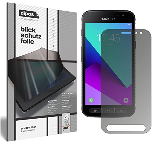 dipos Blickschutzfolie für Samsung Galaxy Xcover 4 | Displayschutz matt mit 4-Wege Sichtschutz-Effekt, Privacy Filter, passt perfekt, kratzfest, blasenfrei, selbstklebend