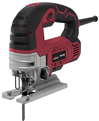 LUMBER JACK VSJ100 750W Jigsaw 4-Stage Pendulum Action, Variable Speed (800-3000 SPM), Quick-Change T-Shank Blade System, 0-45° Bevel Cuts, LED Work Light & Dust Extraction, Trade-Quality Power Tool