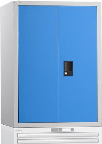 Lista | Aufsatzschrank mit Flügeltüren | mit Vollblechtüren | HxBxT 1000 x 717 x 725 mm | lichtblau