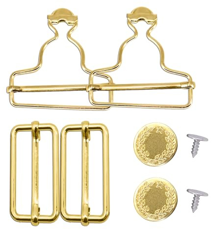 Trimming Shop Spänne 40 mm Guld 2 st Ingen sömnad