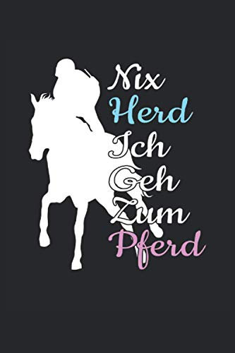 Nix Herd ich geh zum Pferd - Reiten Reiterin Pferde Spruch Pferdesprüche: RÄTSELBUCH - Lustiges Reitsport Reiter Spruch Pferde Design, Retro ... Tagebuch, Rätsel, Notiz, Buch, Sketch, Planer