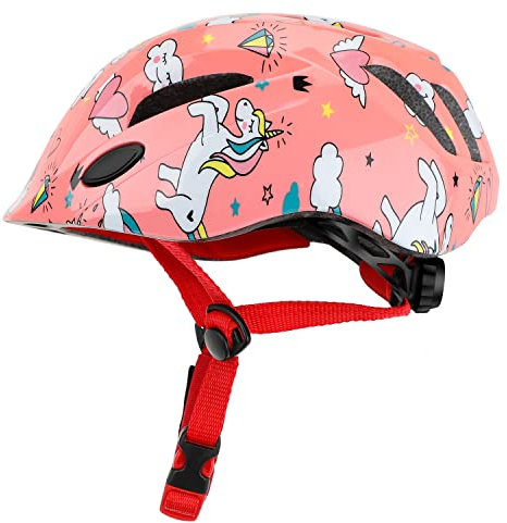 Fahrradhelm Robuster Kinder Helm Verstellbarer Skateboardhelm Radhelm Skaterhelm 52-56CM für Mädchen und Jungs