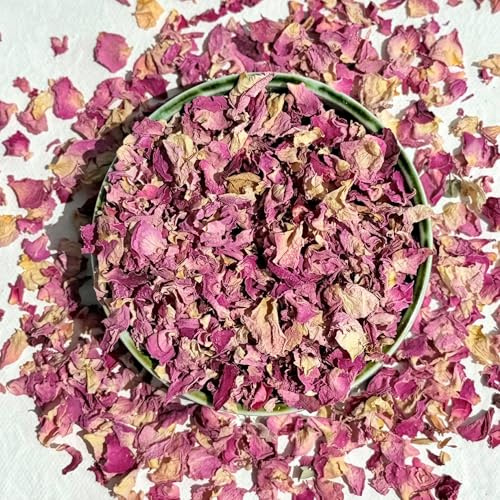 Edible Petals - 25g - Natural Dried Vintage Pink Rose - Certified Food Grade (216)