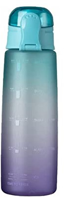 Bouteille Bouteille d'eau Bouteilles De Sport Conception De Motivation Unique Bouteille d'eau Portable Étanche À Vélo Ouverte en Un Clic Sport Gourde Eau (Color : D, Size : 950ml)