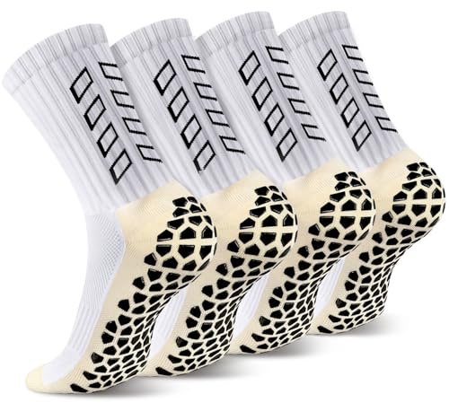ENONEO Calze Calcio Antiscivolo Uomo 37-45 Calze Antiscivolo Calcio Anti Vesciche Addensare Cotone Calzini Sportivi Donna Traspirante Calzini Grip Calcio per Ciclismo Trekking