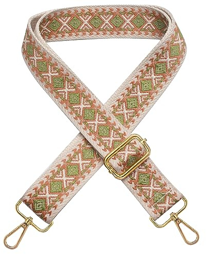 Verstellbarer Schultergurt - Längen 70-135cm Schulterriemen - 3.8cm Breiter Taschengurt Bunter Handtaschen Schulterriemen für Taschen, Universal Tragegurt Damen Trageriemen Geflecht Umhängegurt