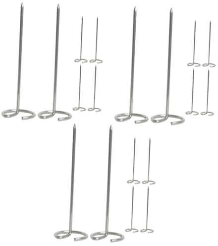 POPETPOP 18pièces Brochettes Acier Réutilisables Pour Barbecue Vertical Pour Air Fryer Accessoires Bbq Pour Camping Et