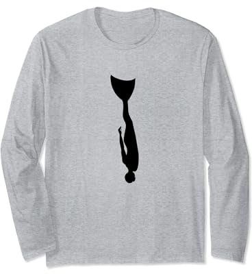 Freitaucher Monoflosse One Breath Freitauchen Apnoe Shirt Langarmshirt