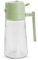 SHUNCHG 2 en 1 Freidora de Aire Botella Dispensadora Oliva con Cepillo Vidrio Pulverizador de Aceite para Cocina Parrilla Horno Ensalada (Verde, 470ml)