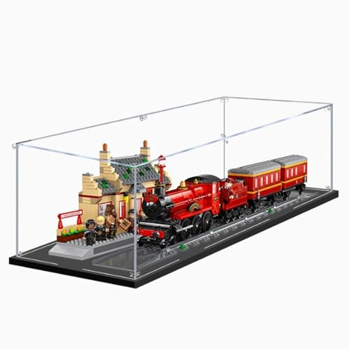 Acrylic Display Box for Lego 76423 Express and Station Model Kit, Clear Acrylic Box for Displaying Dolls, Dustproof Display Box (Box Only) (2mm)